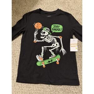 Jumping Beans ‘Stay Ghoul’ Skeleton Halloween Shirt , Boys 6, NWT